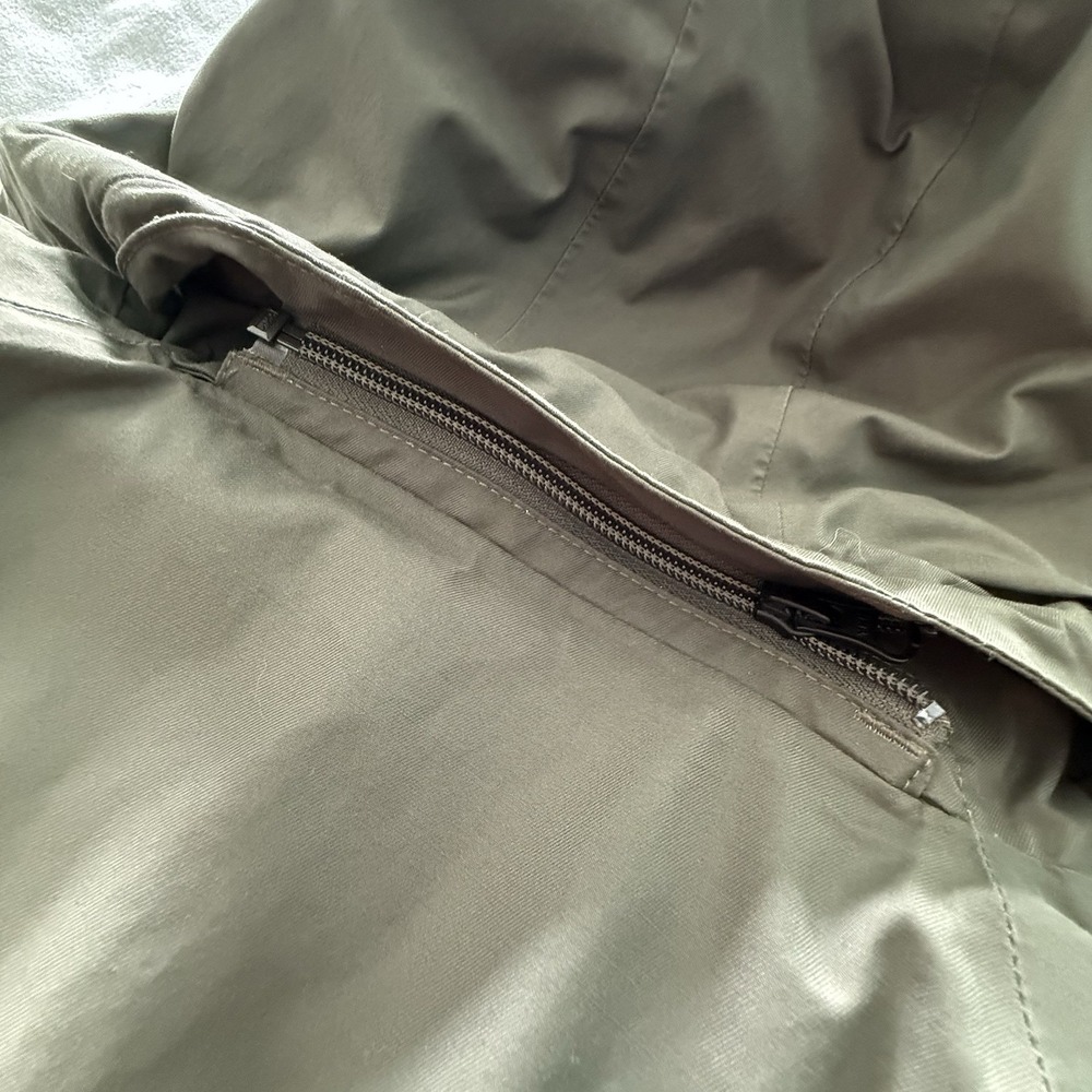 The North Face Arctic Parka Sz S Olive 550 Fill Down Dryvent Hood Missing Fur - Picture 9 of 11